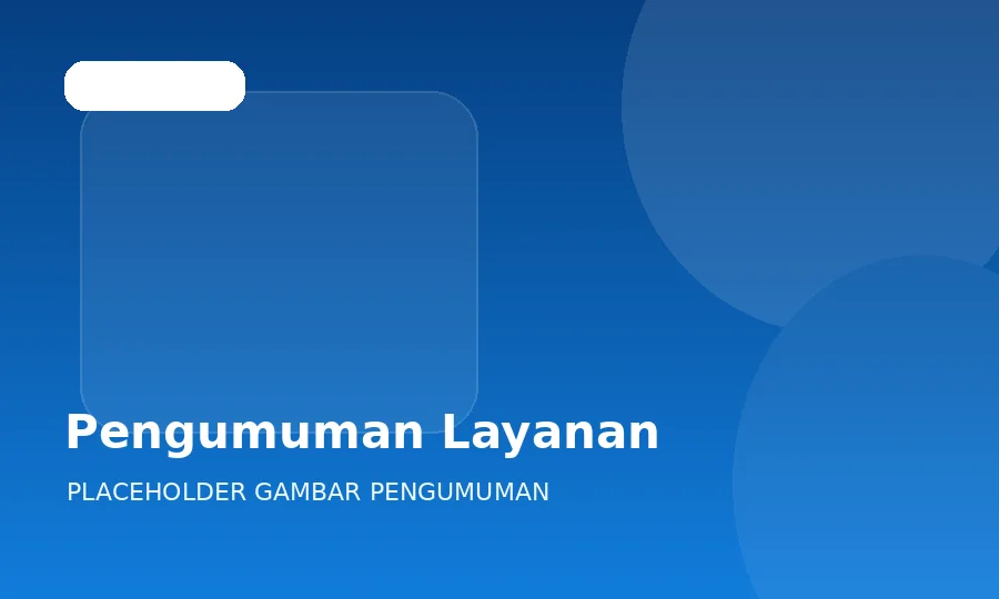 Pengumuman layanan
