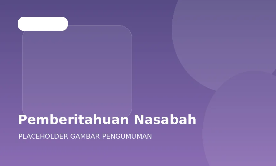 Pemberitahuan nasabah